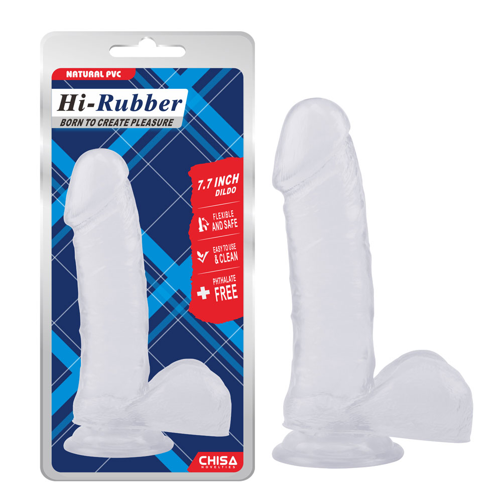 7.7 اینچ Dildo-Clear