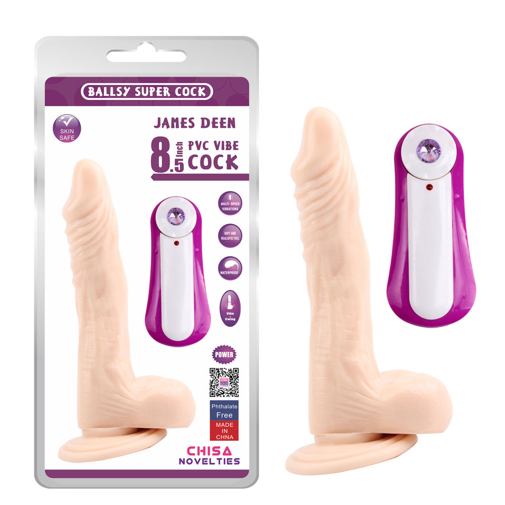 جیمز دین 8.5 ارتعاشی Dildo-Flesh